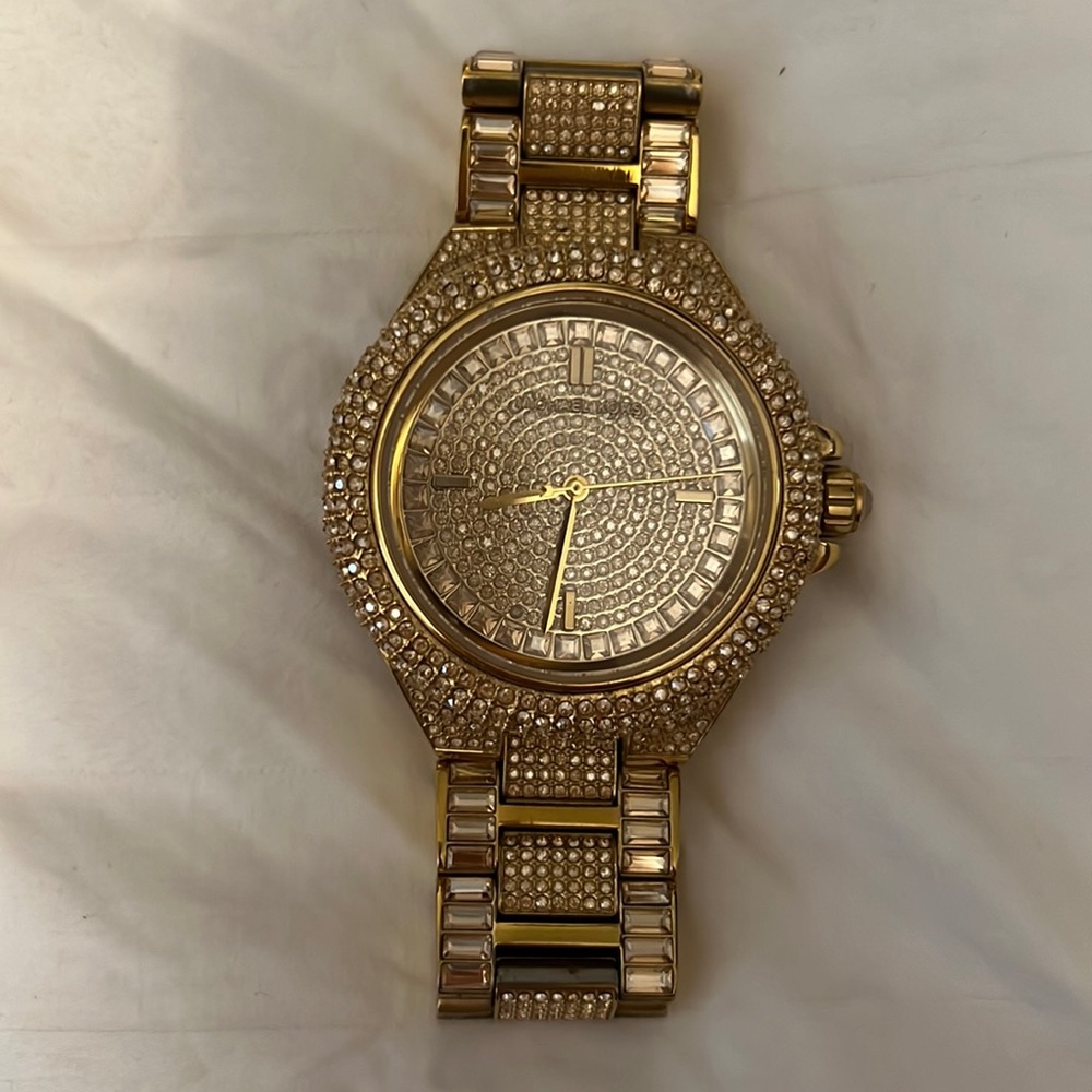Michael Kors Pave Gold Watch